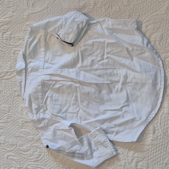 Janie and Jack boys 2T white cotton convertible sleeve button up shirt EUC - Picture 4 of 6